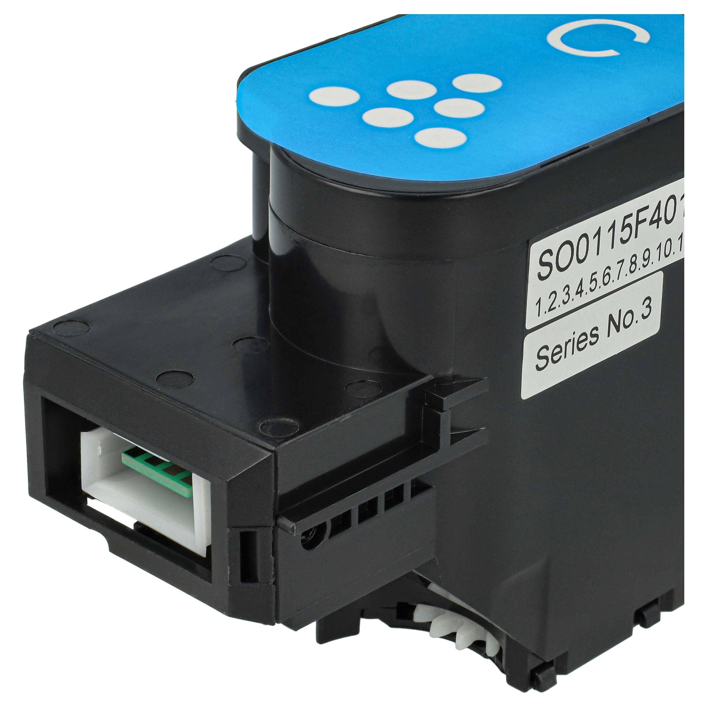vhbw Toner Ersatz für Xerox 006R04357 für Drucker Cyan| Kompatible Tonerkartusche
