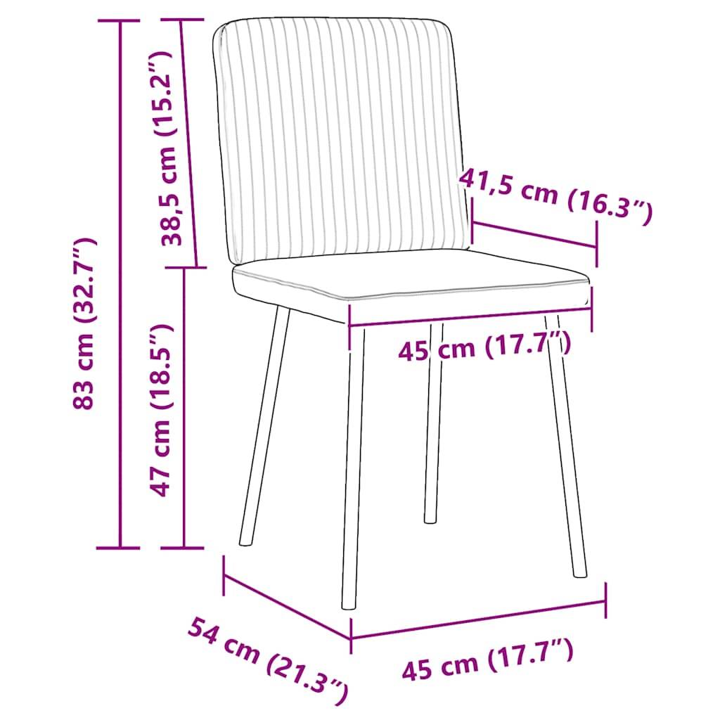 vidaXL Esszimmerstühle 6 Stk. Schwarz Samt