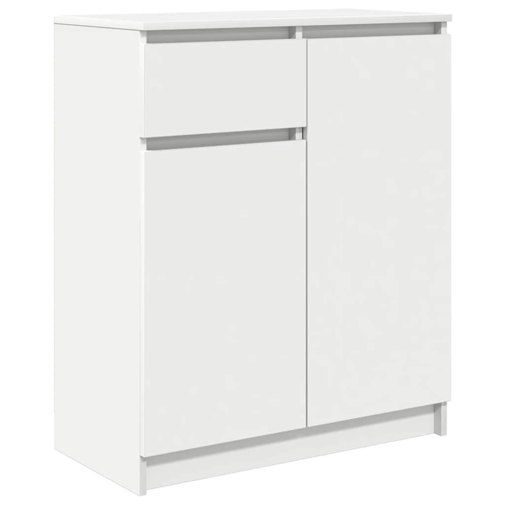 vidaXL Sideboard mit Schublade Weiß 71x35x84 cm Holzwerkstoff