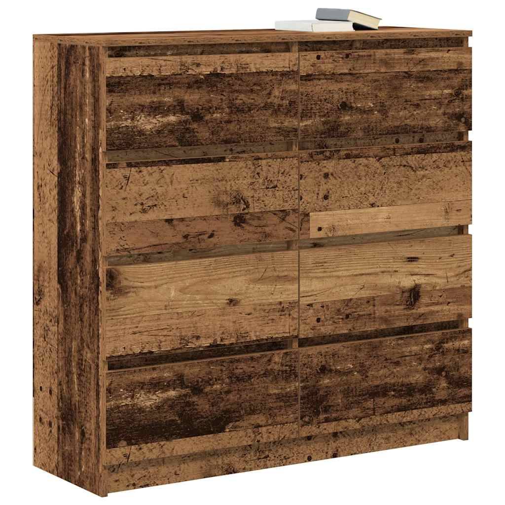 vidaXL Sideboard Altholz-Optik 100x35x99 cm Holzwerkstoff