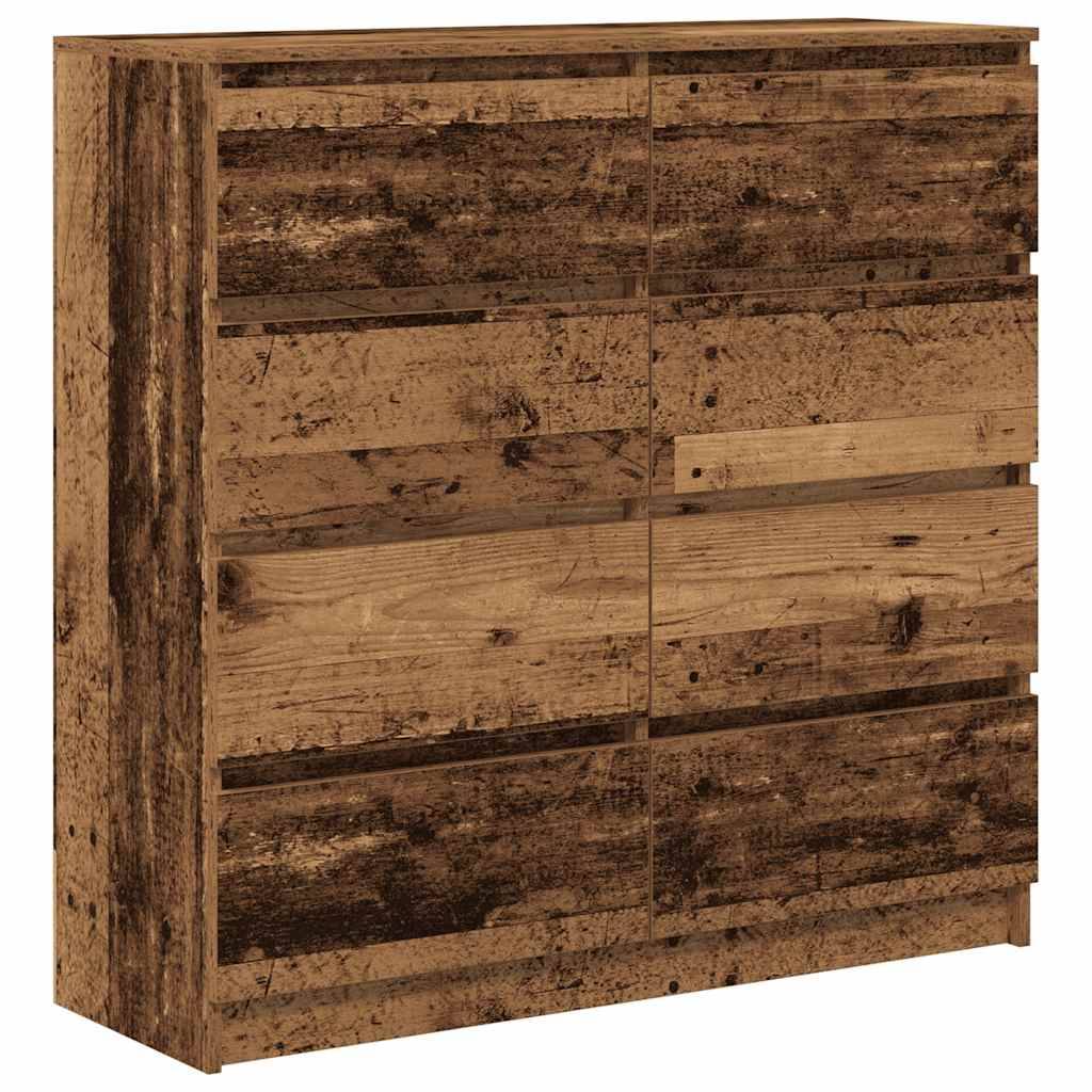 vidaXL Sideboard Altholz-Optik 100x35x99 cm Holzwerkstoff