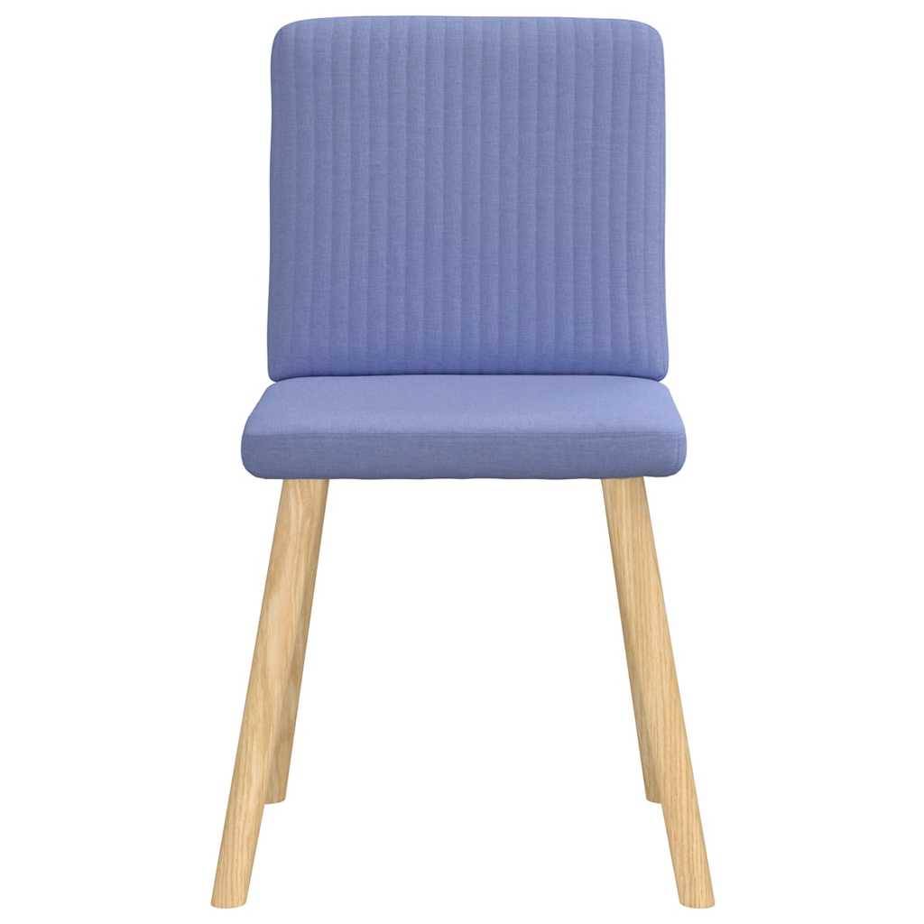 vidaXL Esszimmerstühle 4 Stk. Jeansblau Stoff
