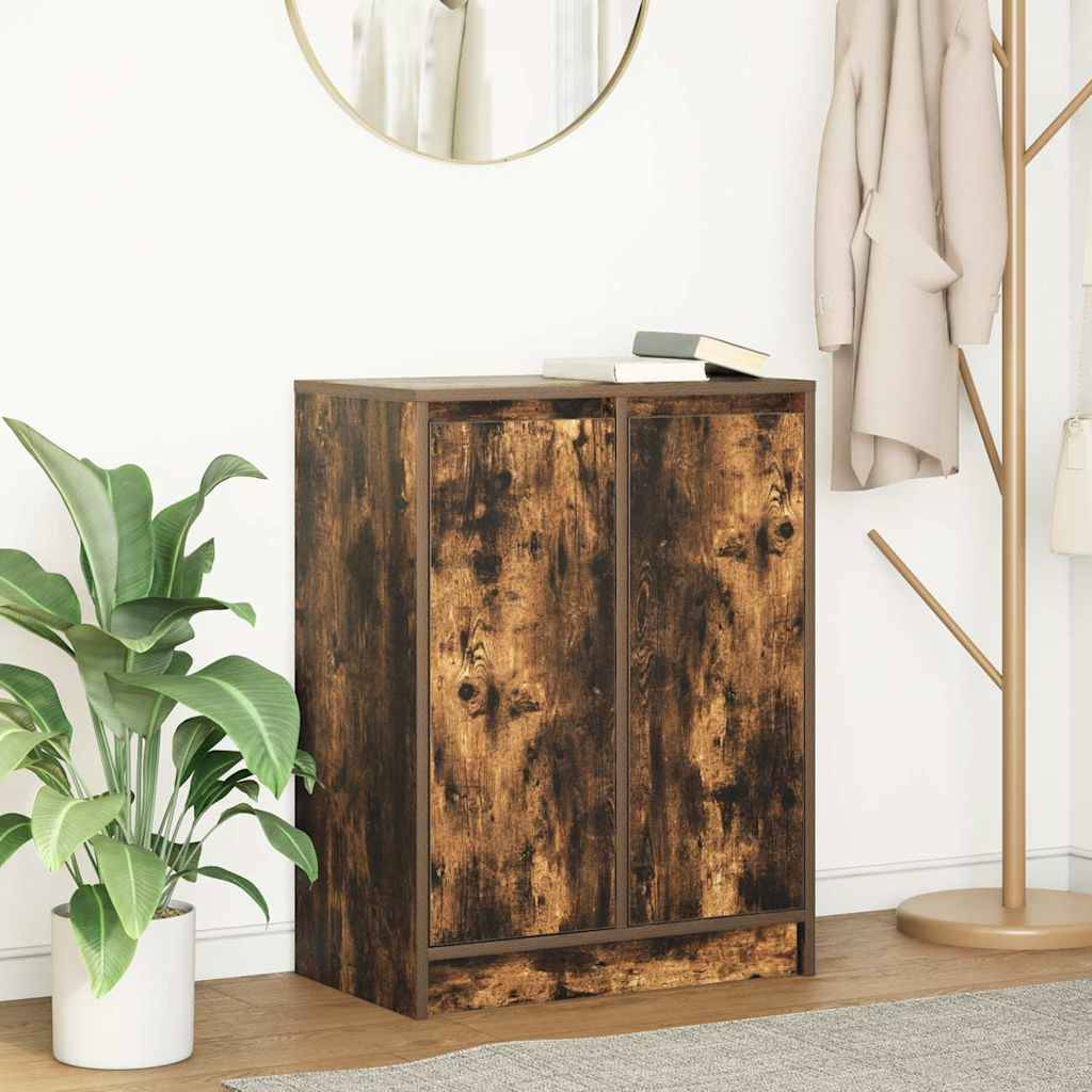 vidaXL Sideboard Räuchereiche 57x34x76 cm Holzwerkstoff