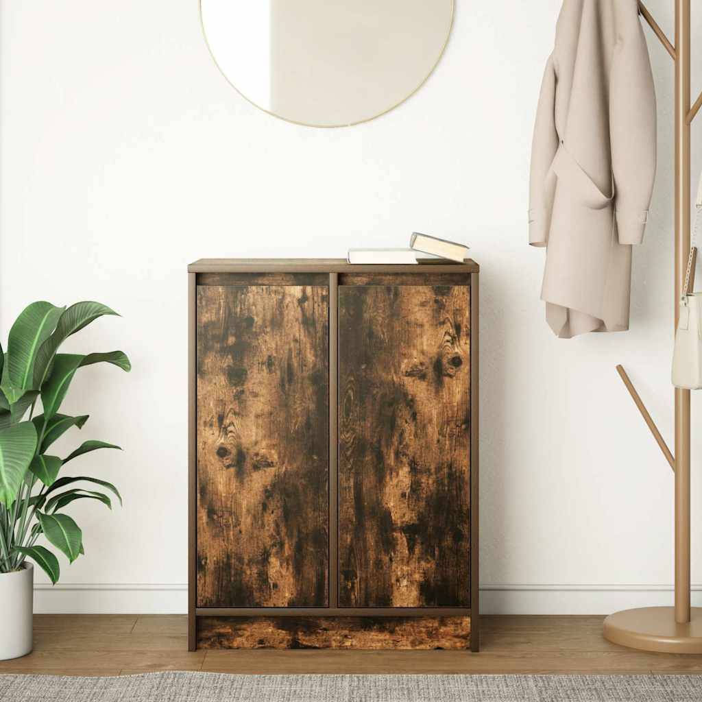 vidaXL Sideboard Räuchereiche 57x34x76 cm Holzwerkstoff