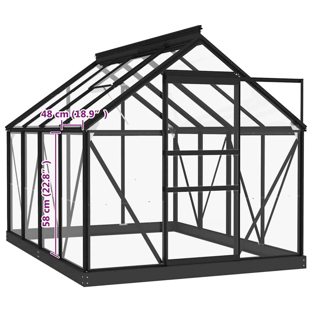 vidaXL Ersatzscheiben für Gewächshaus 16 Stk. Hartglas