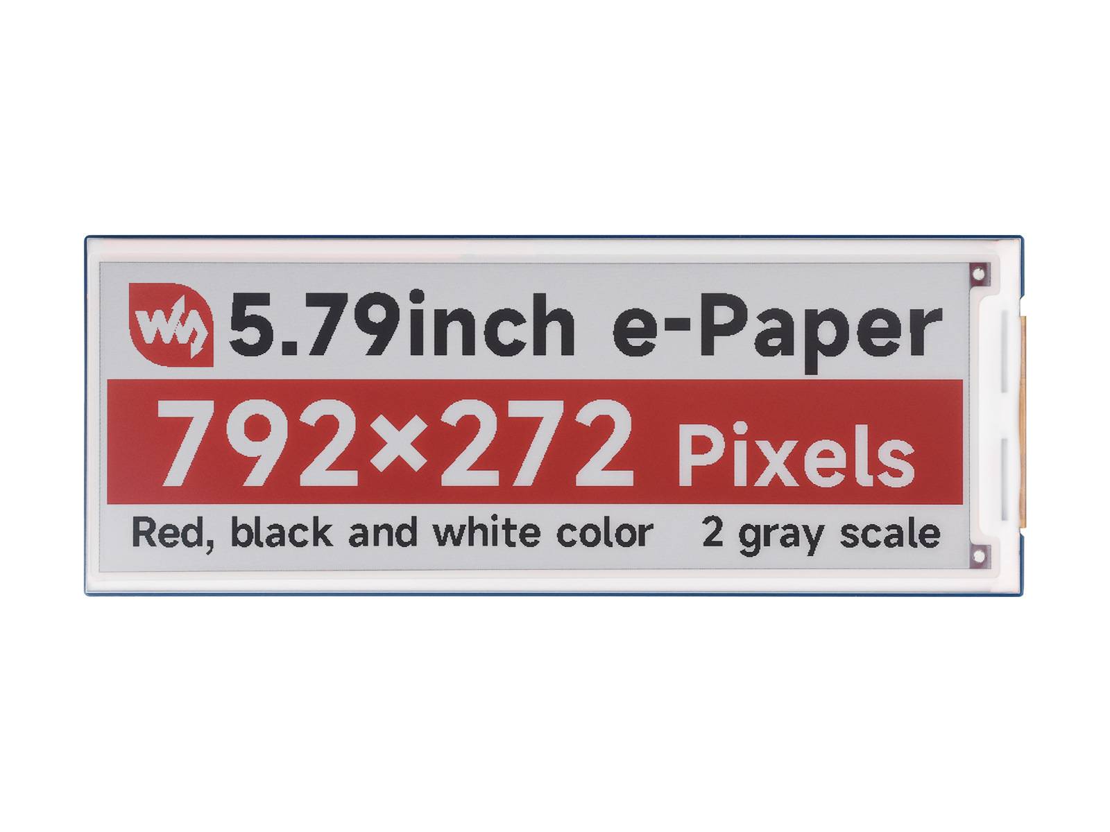 WaveShare 5.79inch E-Paper Module (B) 792x272 E-Ink Display Red/Black/White SPI