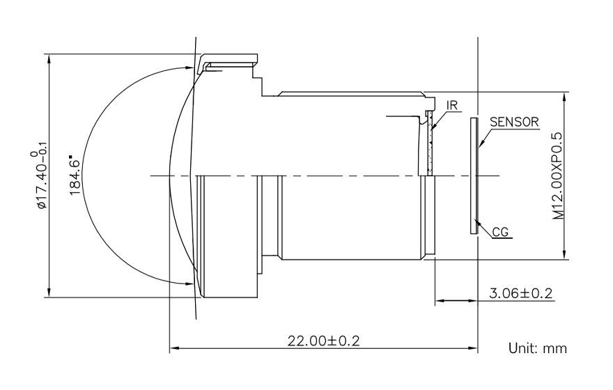 WaveShare M12 High Resolution Lens 14MP 184.6° FoV for Raspberry Pi