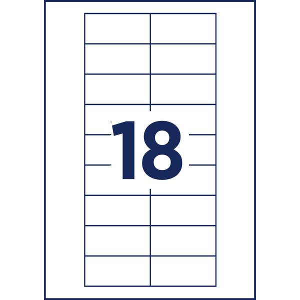 BP Druckbogen für Schild polar30 65x30mm 180 Namenskarten