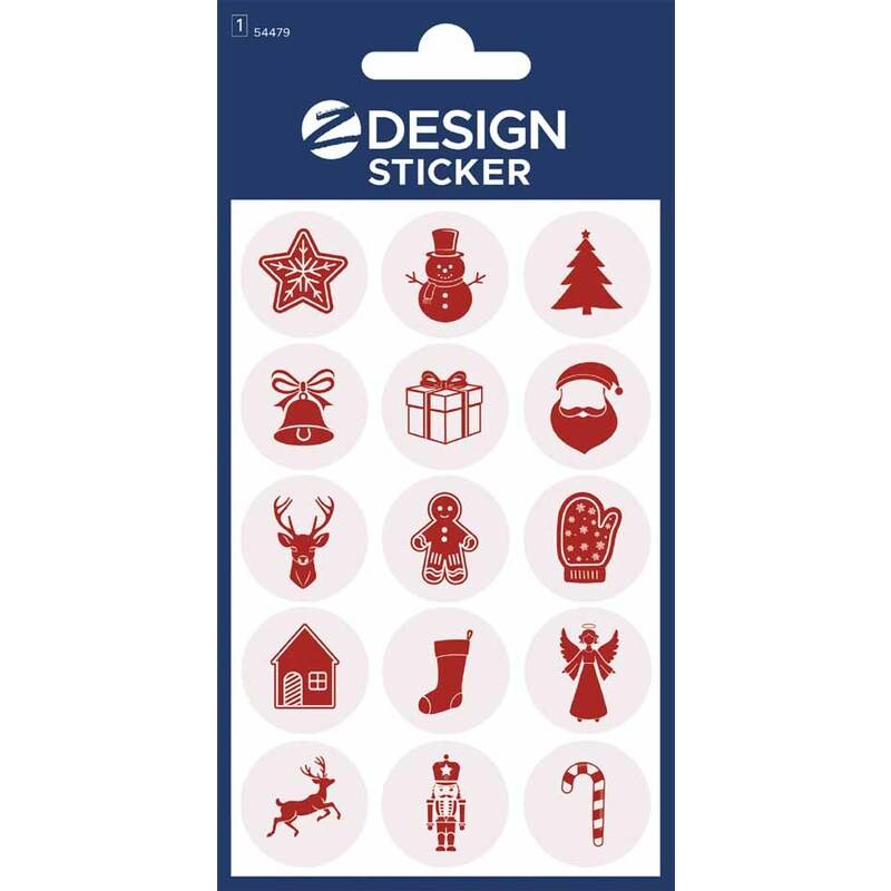 ZDesign Weihnachts-Sticker "Glossy Zeichen"