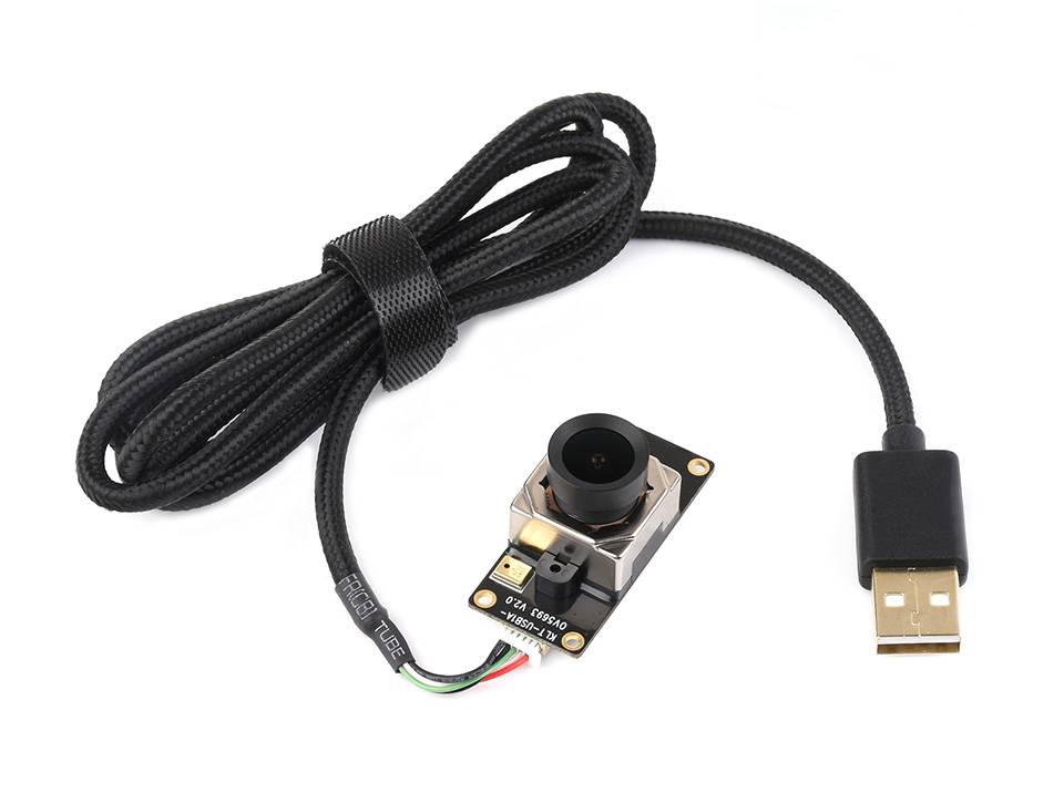 WaveShare OV5693 5MP USB Camera M12 Camera Module Fixed-focus Auto Focusing