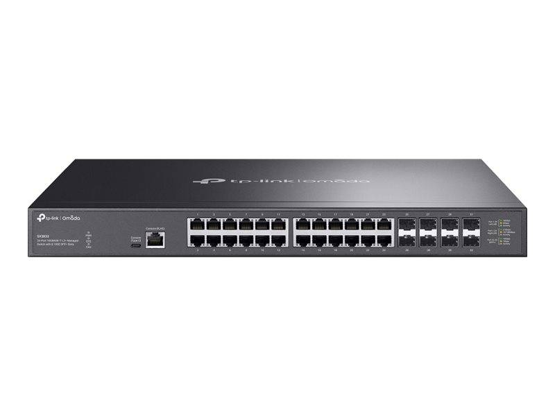 Omada 24-Port 10GBASE-T L2+ Managed Switch mit 8 x 10GE SFP