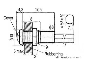 WASSERDICHTE LED-SIGNALLEUCHTE 12 V GRÜN - SCHWARZES GEHÄUSE