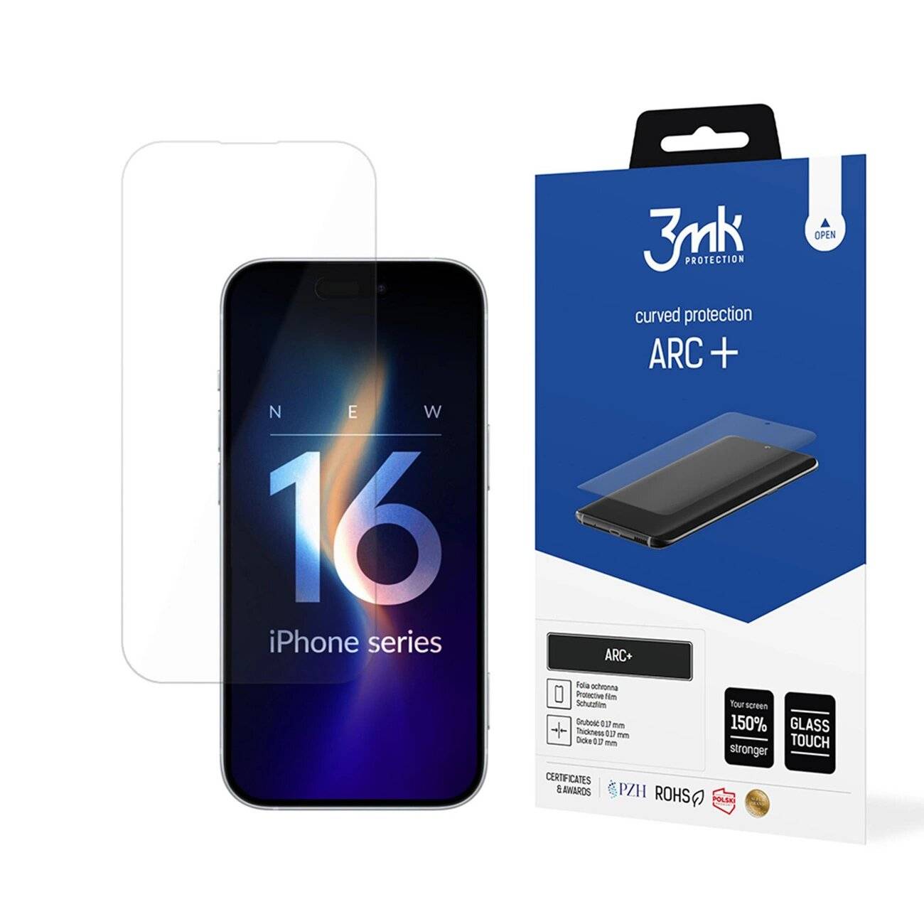 3mk ARC+ Schutzfolie iPhone 16 Plus