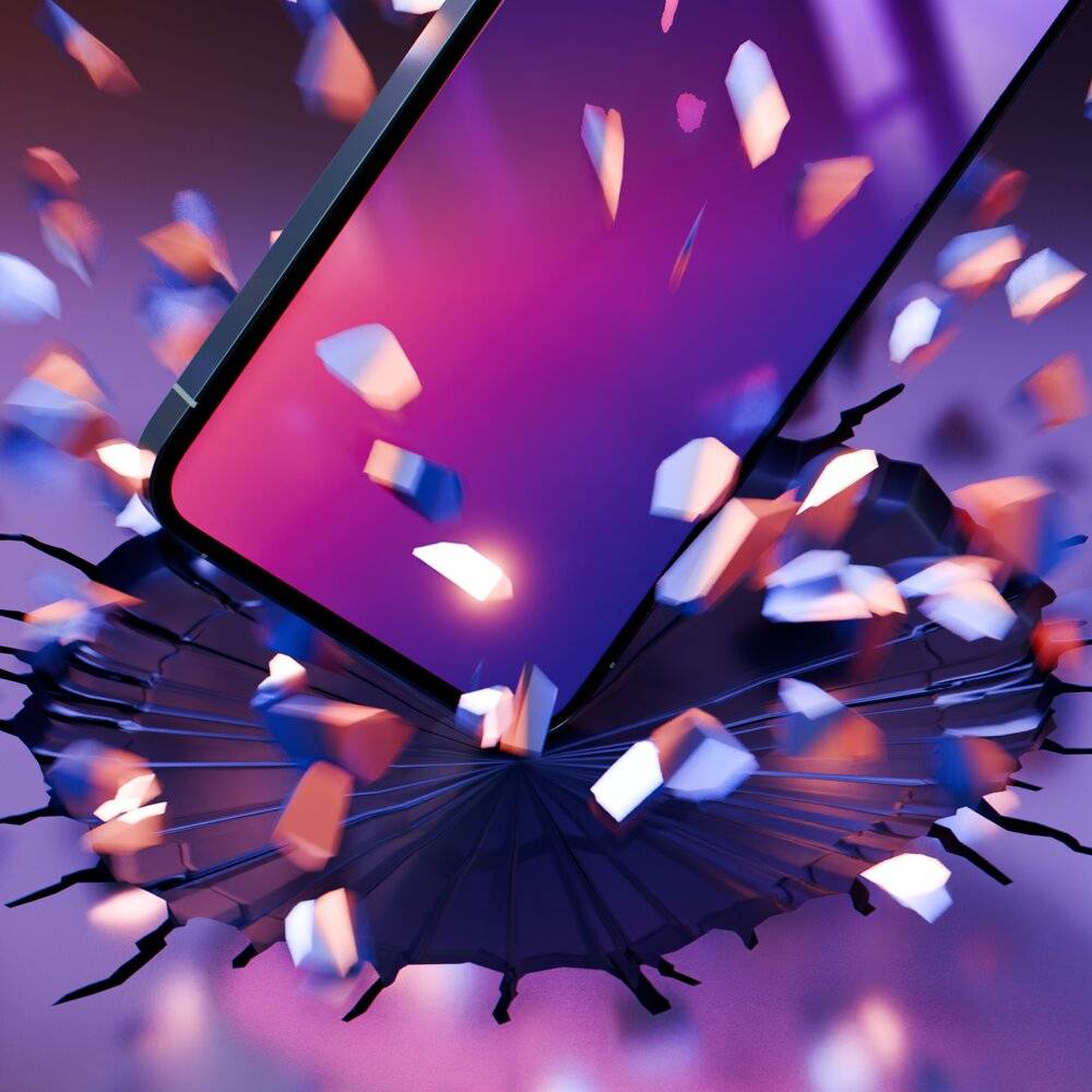 Überlappende Smartphones zeigen ein Schildsymbol auf den Bildschirmen und symbolisieren digitale Sicherheit und Schutz in einem Tech-Kontext.