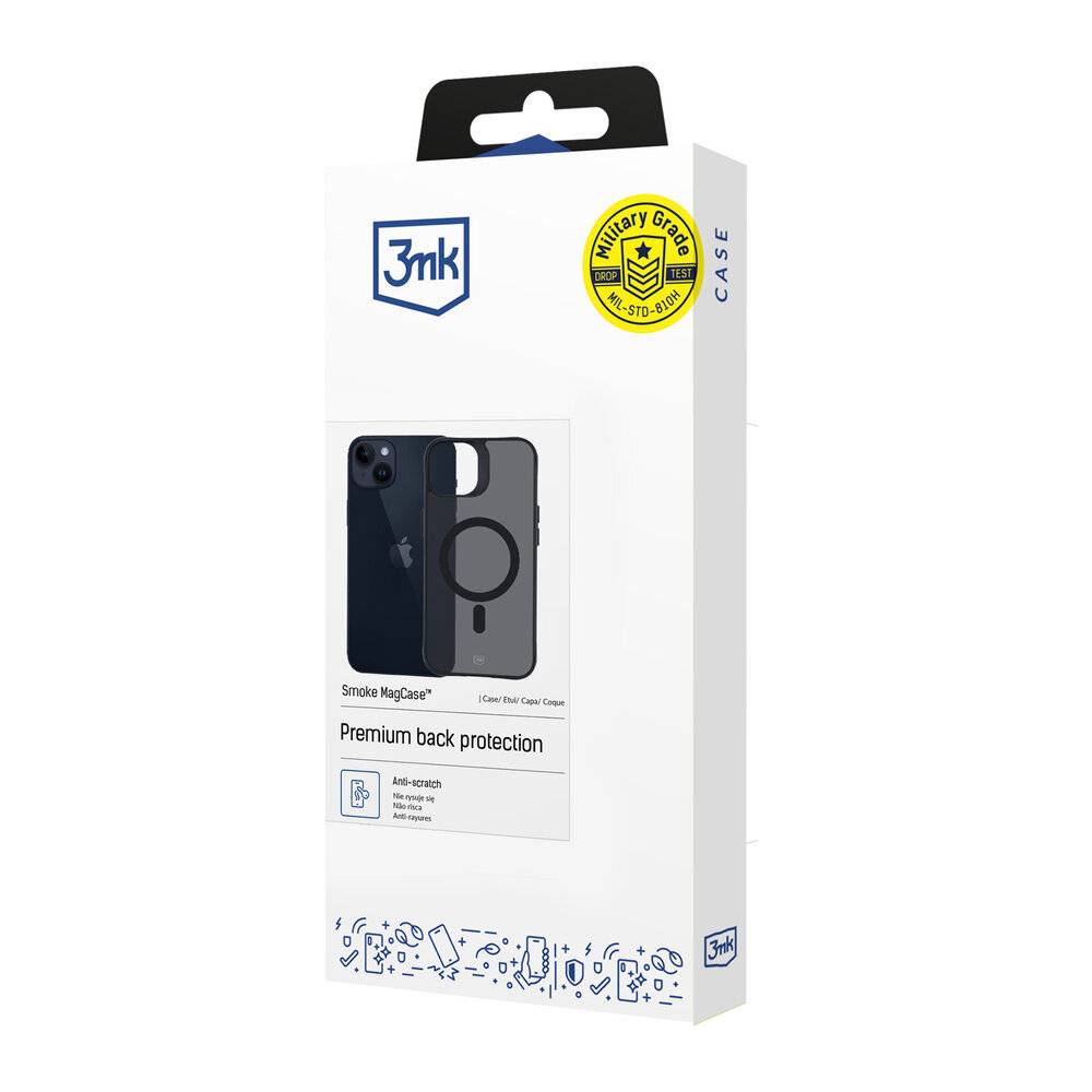 3mk Smoke MagCase Hülle MagSafe iPhone 14 Plus – durchscheinend