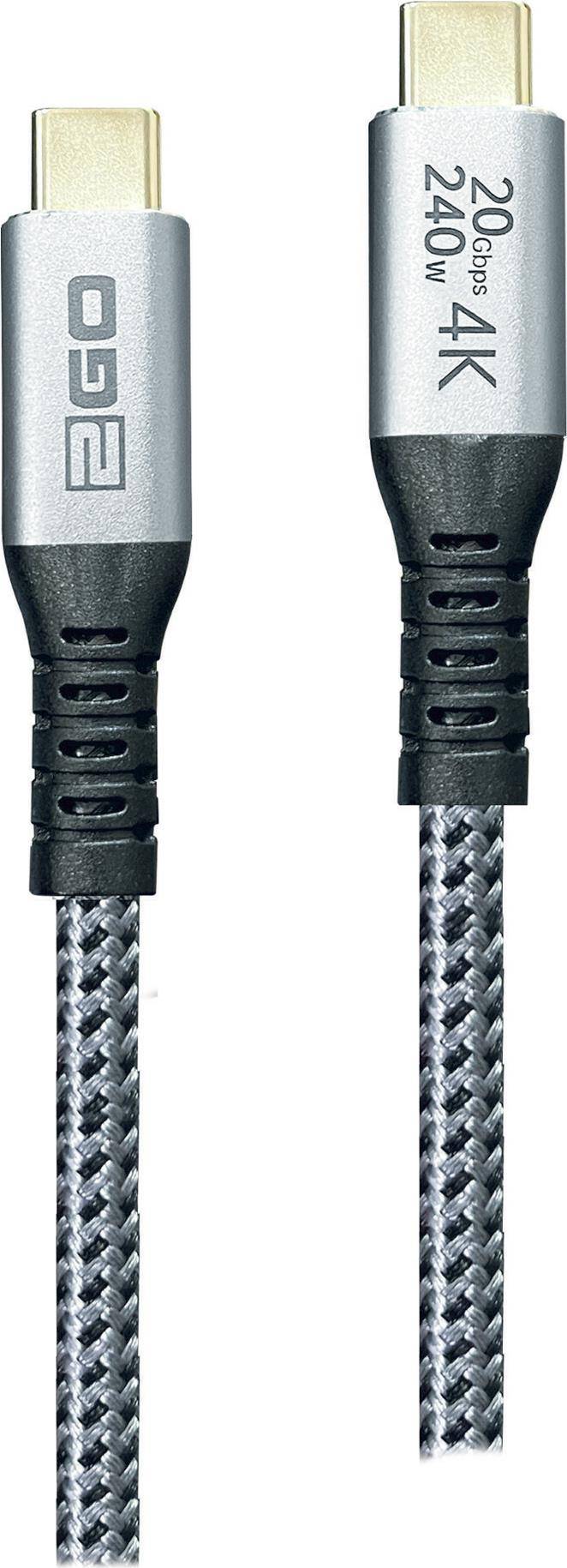 2GO 797514 USB Kabel 1,2 m USB 3.2 Gen 2x2 USB C Schwarz