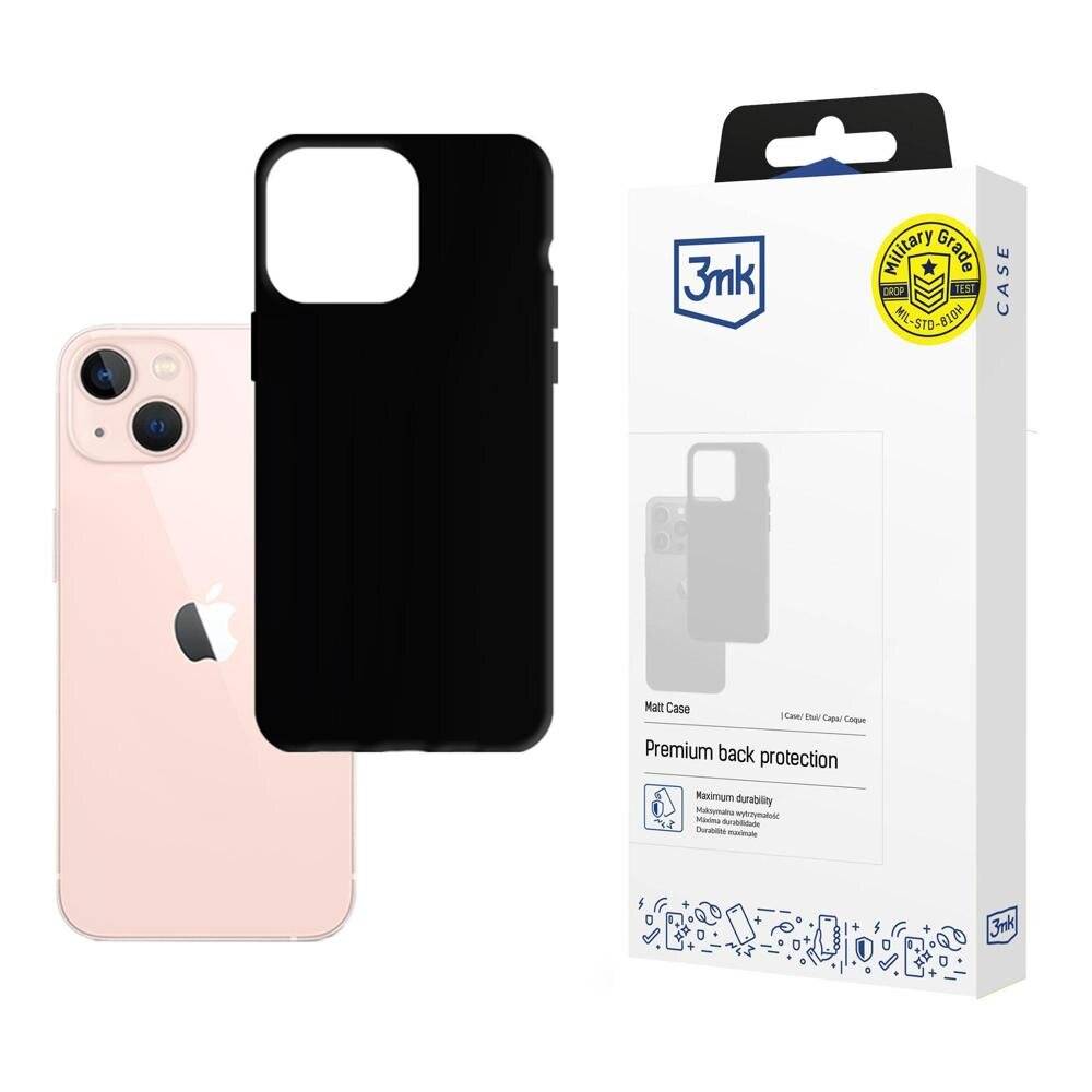 3mk Premium Back Protection' Verpackung mit transparenter Box, die ein schwarzes Handygehäuse neben einem rosa Smartphone zeigt.