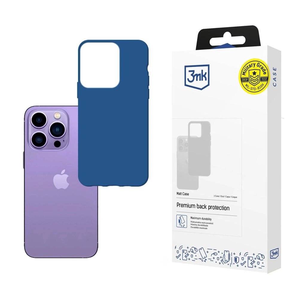 Hülle iPhone 14 Pro Max 3mk Matt Case Serie - blau