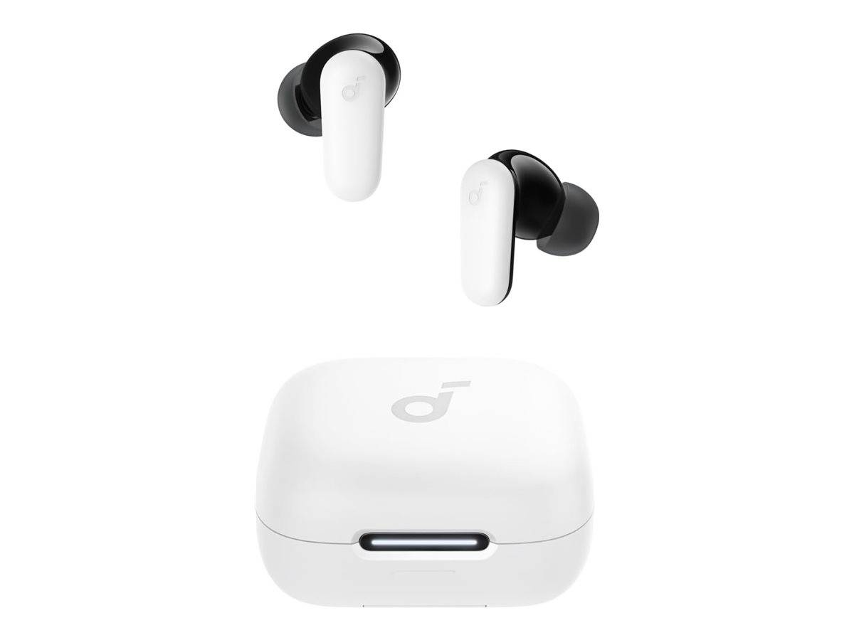 ANKER Soundcore P30i v2 white Bluetooth In-Ear Buds ANC KI-gesteuerte Mikrofone IP54 2-in-1 Design Ladecase und Halterung