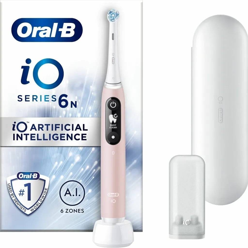 Oral-B iO Series 6N elektrische Zahnbürste pink sand