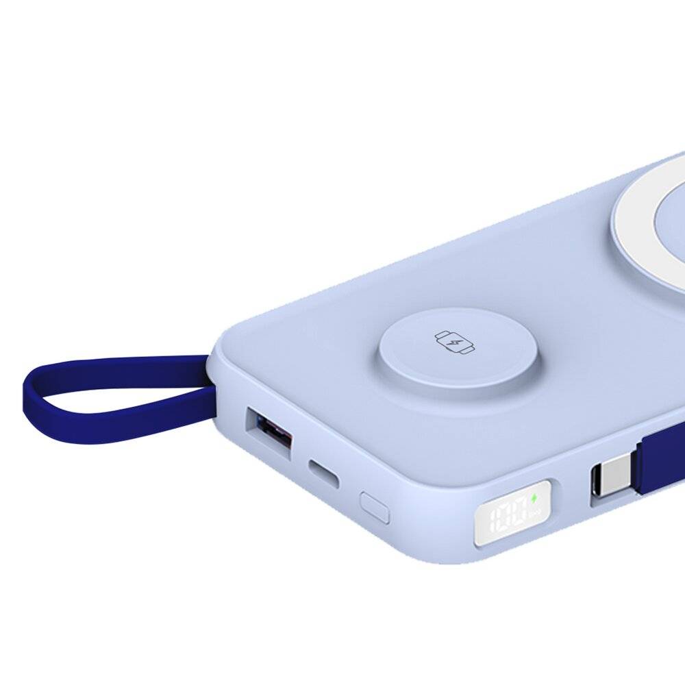 Powerbank 3mk PastelUp 10.000 mAh 22,5 W USB 1A1C – blau