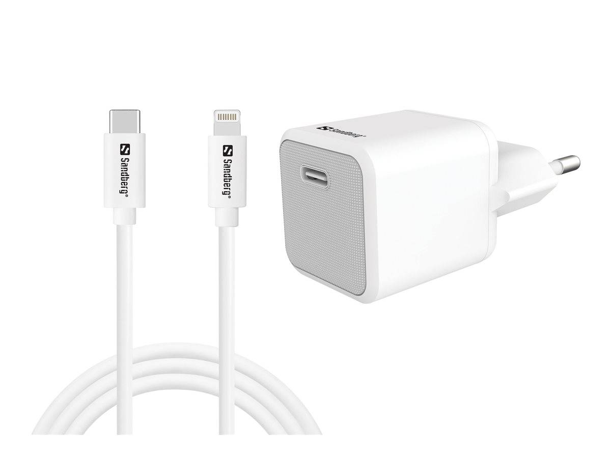 SANDBERG Netzteil - 2-in-1 - 20 Watt - 3 A - PD (24 pin USB-C)