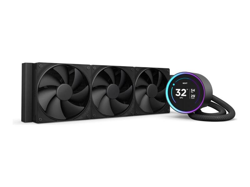 NZXT Kraken Elite 360 - Prozessor-Flüssigkeitskühlsystem - mit LCD-Display - Kühlergröße: 360 mm - (für: LGA1851, LGA170