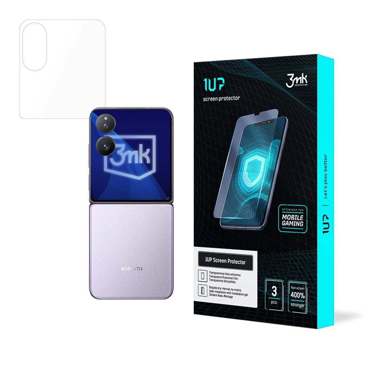 3mk 1UP Xiaomi Mix Flip Gaming-Folie Vorderseite