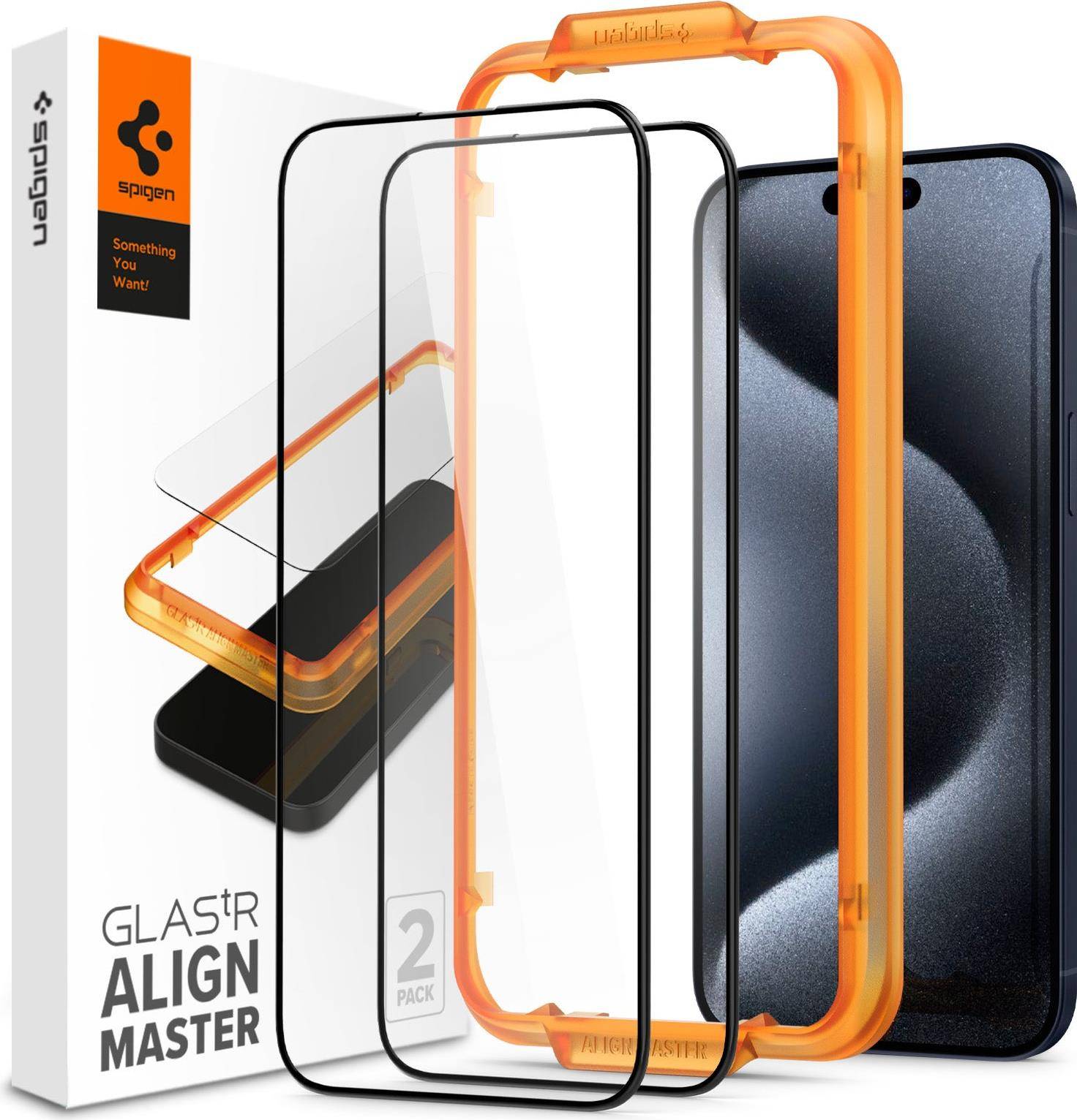 Spigen Glas.tR AlignMaster Klare Bildschirmschutzfolie Apple 2 Stück(e) (8809896752176)