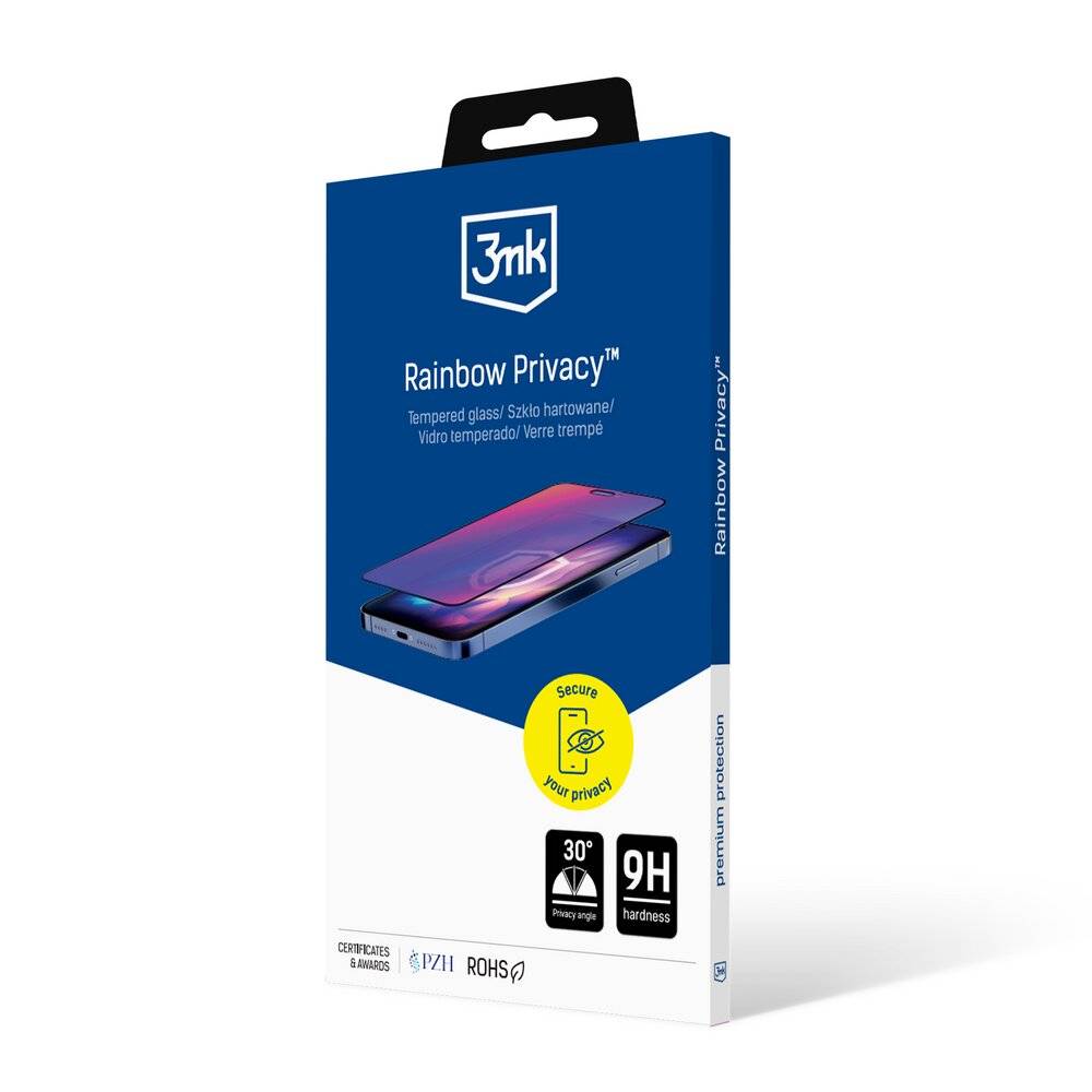 3mk Rainbow Privacy gehärtetes Glas Apple iPhone 16 Pro Max