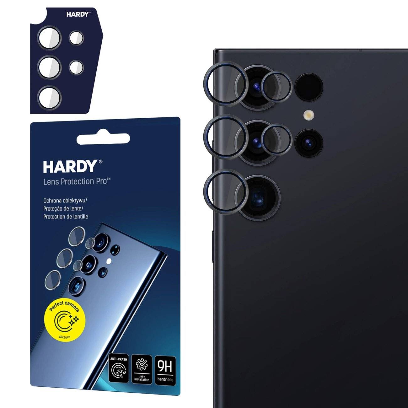 3mk HARDY Lens Protection Pro Samsung Galaxy S23 Ultra - Schwarz