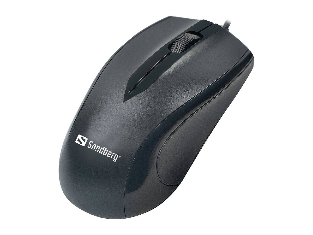 Sandberg - Maus - optisch - 3 Tasten - kabelgebunden