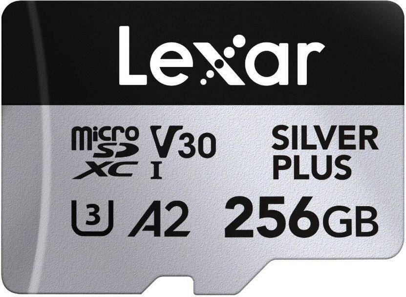 Lexar 256GB microSDXC Professional SILVER Plus UHS-I A2 V30 U3 4K (LMSSIPL256G-BNANG)