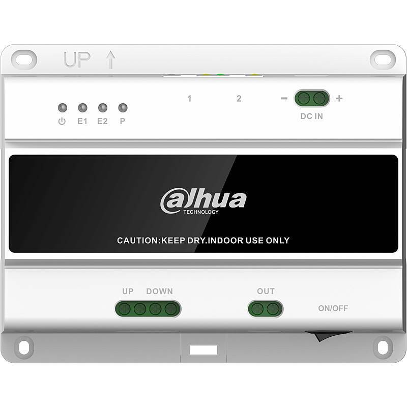 Frontansicht eines Bedienfelds mit dem Logo „Dahua Technology