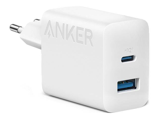 ANKER INNOVATIONS - Anker 312 - Netzteil - 20 Watt - 3 A - PD - 2 Ausgabeanschlussstellen (USB, 24 pin USB-C)