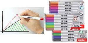 Kores M22841 Marker 10 Stück(e) Pinselspitze Schwarz