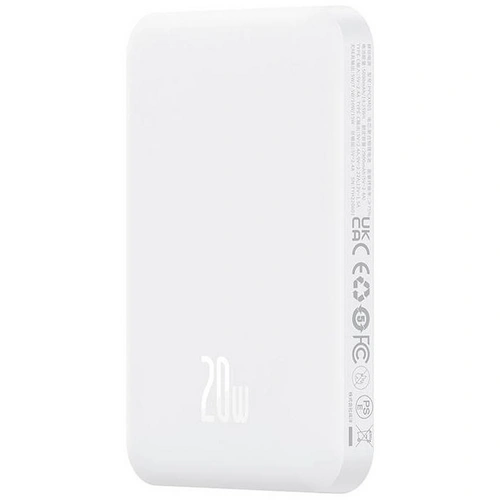 Baseus Magnetic Powerbank, MagSafe, USB-C, 5.000mAh, 20W, weiß Baseus Magnetic Powerbank, MagSafe, USB-C, 5.000mAh, 20W, weiß