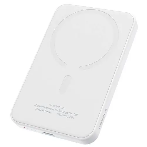 Baseus Magnetic Powerbank, MagSafe, USB-C, 5.000mAh, 20W, weiß Baseus Magnetic Powerbank, MagSafe, USB-C, 5.000mAh, 20W, weiß