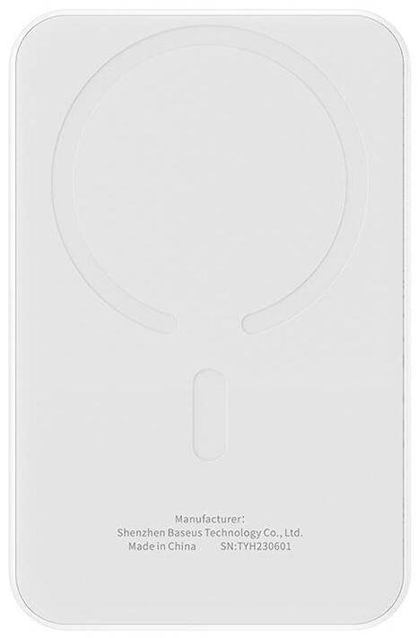 Baseus Magnetic Powerbank, MagSafe, USB-C, 5.000mAh, 20W, weiß
