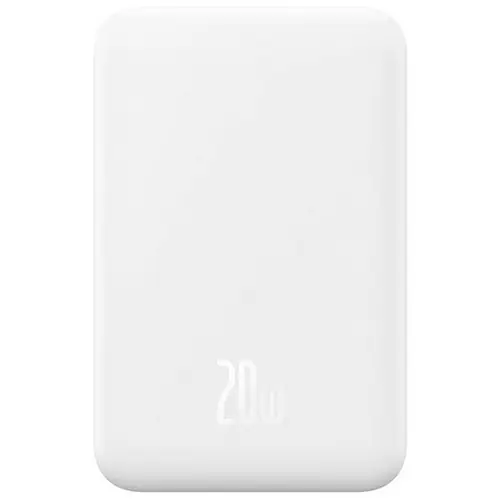 Baseus Magnetic Powerbank, MagSafe, USB-C, 5.000mAh, 20W, weiß Baseus Magnetic Powerbank, MagSafe, USB-C, 5.000mAh, 20W, weiß