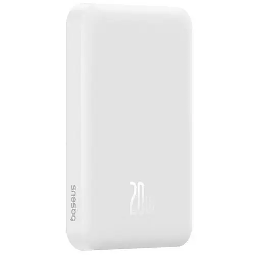Baseus Magnetic Powerbank, MagSafe, USB-C, 5.000mAh, 20W, weiß Baseus Magnetic Powerbank, MagSafe, USB-C, 5.000mAh, 20W, weiß