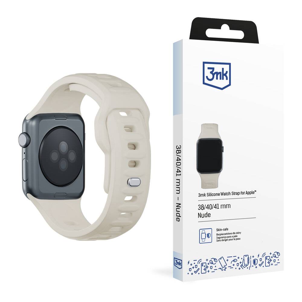 3mk Silikon- Watch Apple 38/40/41 mm – Weiß