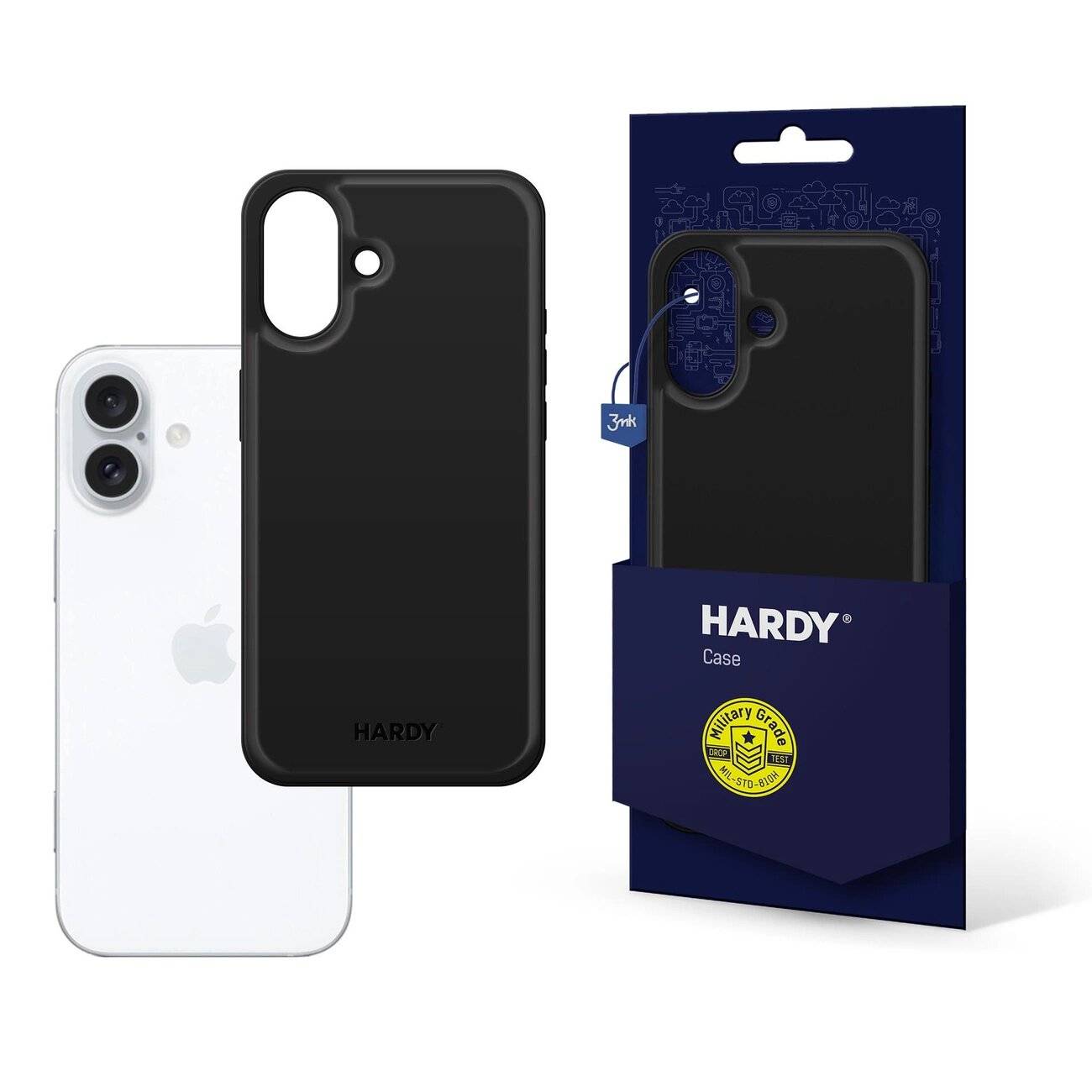 3mk Hardy Apple Silky Leather MagCase iPhone 16 - Schwarz