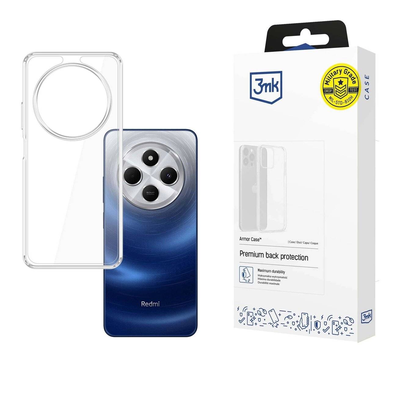 3mk Armor Case Xiaomi Redmi 14C – transparent