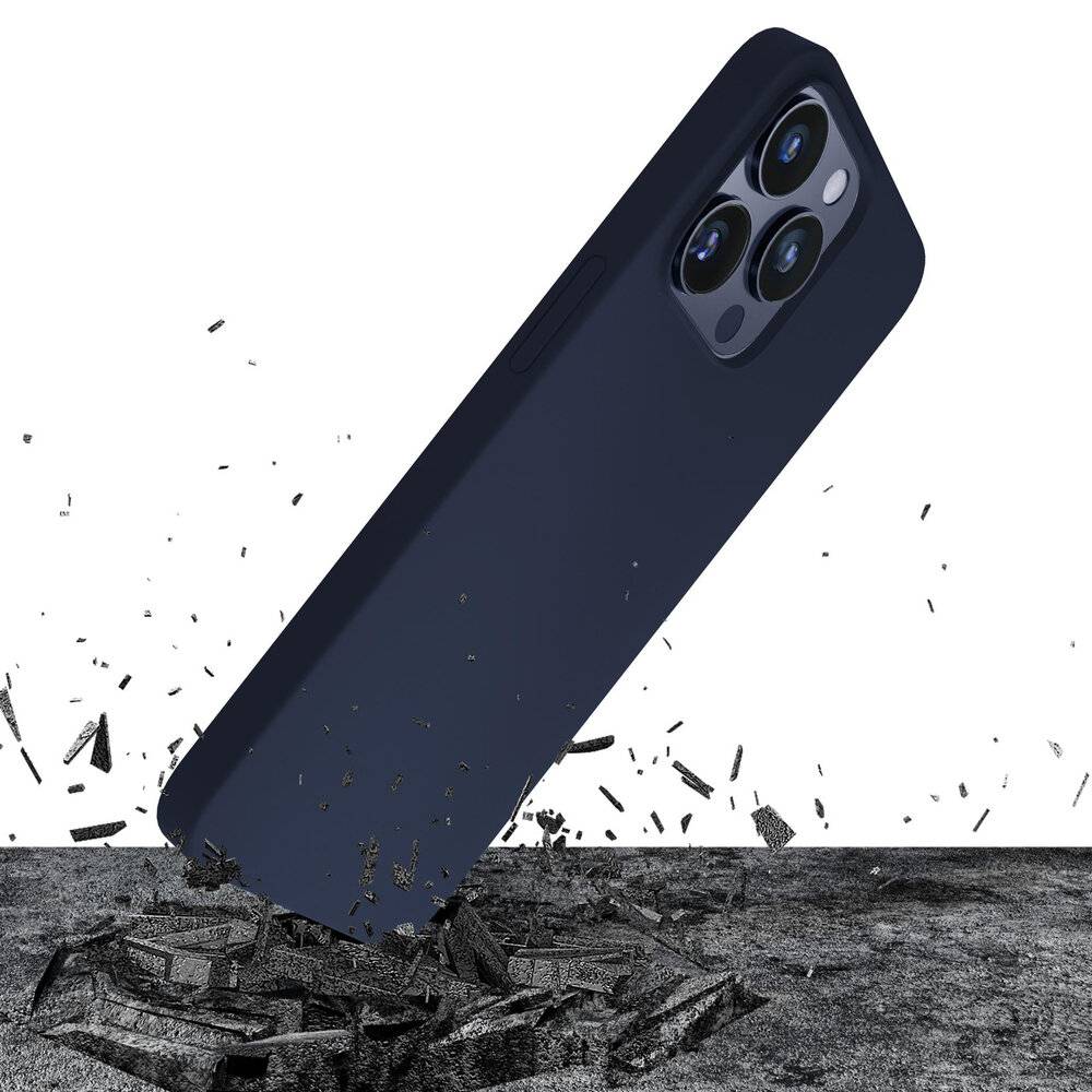 3mk Silikonhülle iPhone 16 Pro - Marineblau