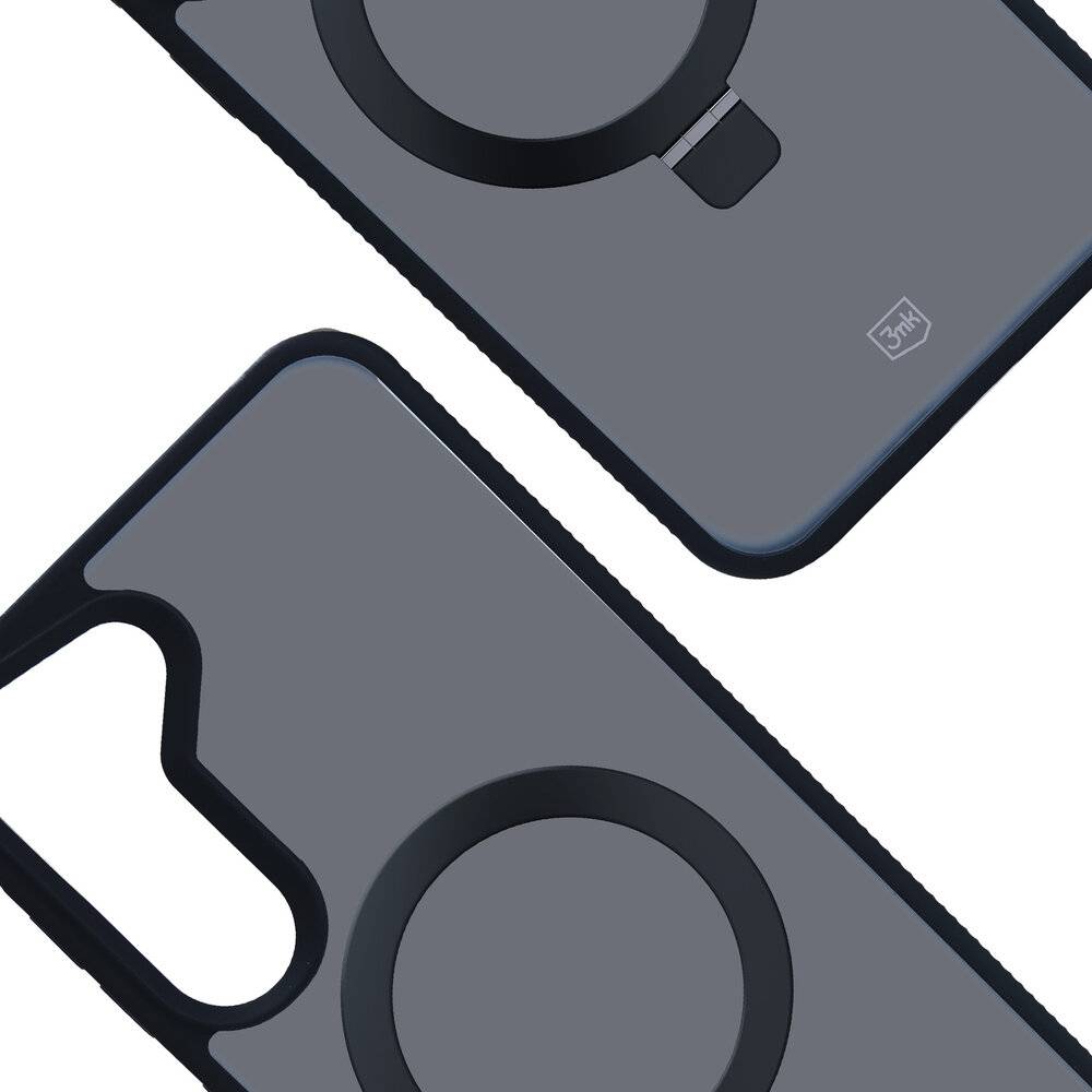 3mk Smoke Case Mag&Stand Hülle Samsung Galaxy S24 - Schwarz