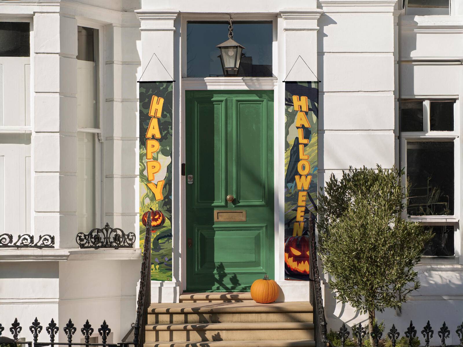 EUROPALMS Halloween Banner, Geisterwald, 2er-Set, 30x180cm