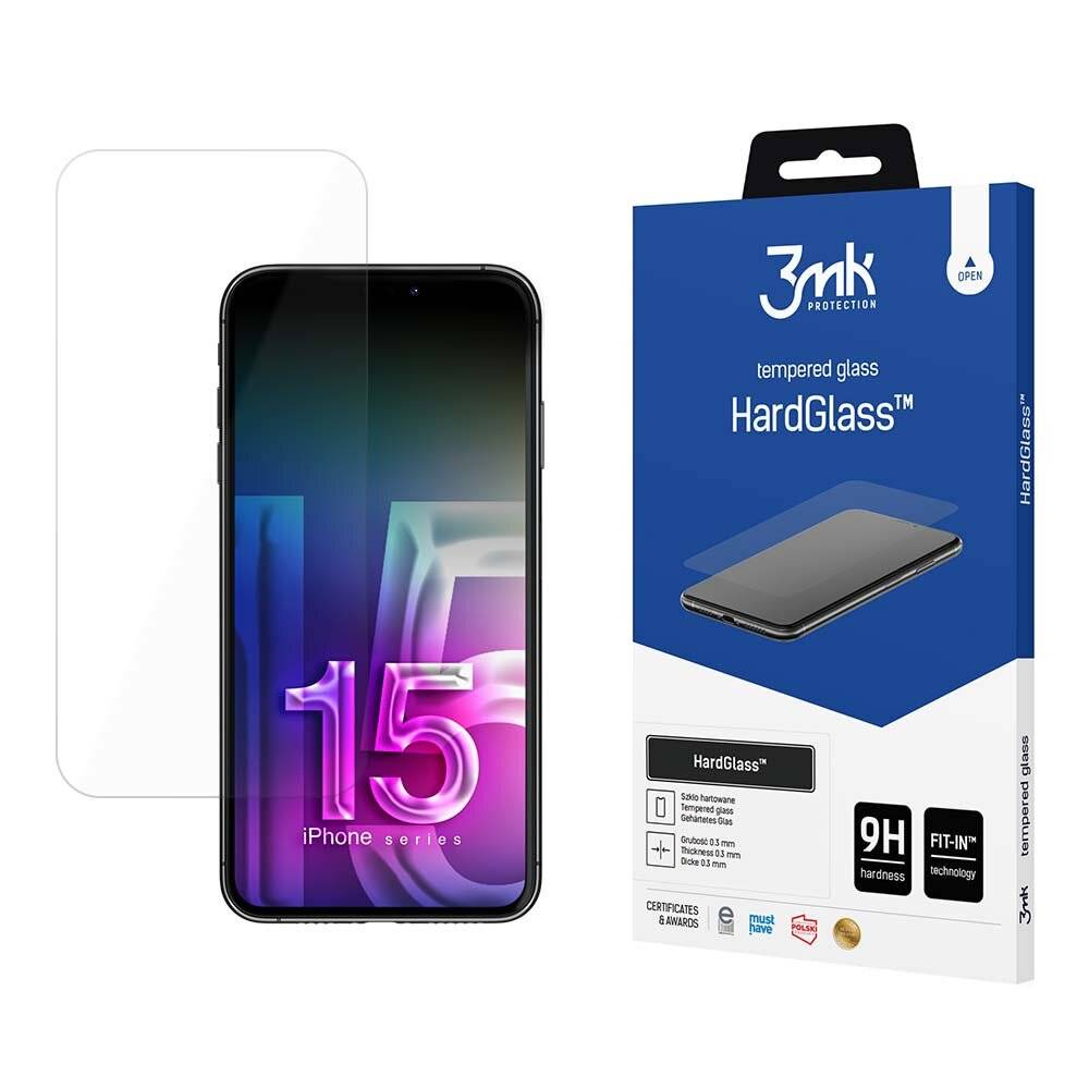 9H 3mk HardGlass™ gehärtetes Glas iPhone 15 Pro