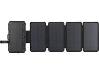 Sandberg Solar PowerBank - Kabelloses Ladepad / Solar-Powerbank - 5-Panel - 10000 mAh - 37 Wh - 22.5 Watt - 1.67 A - PD/