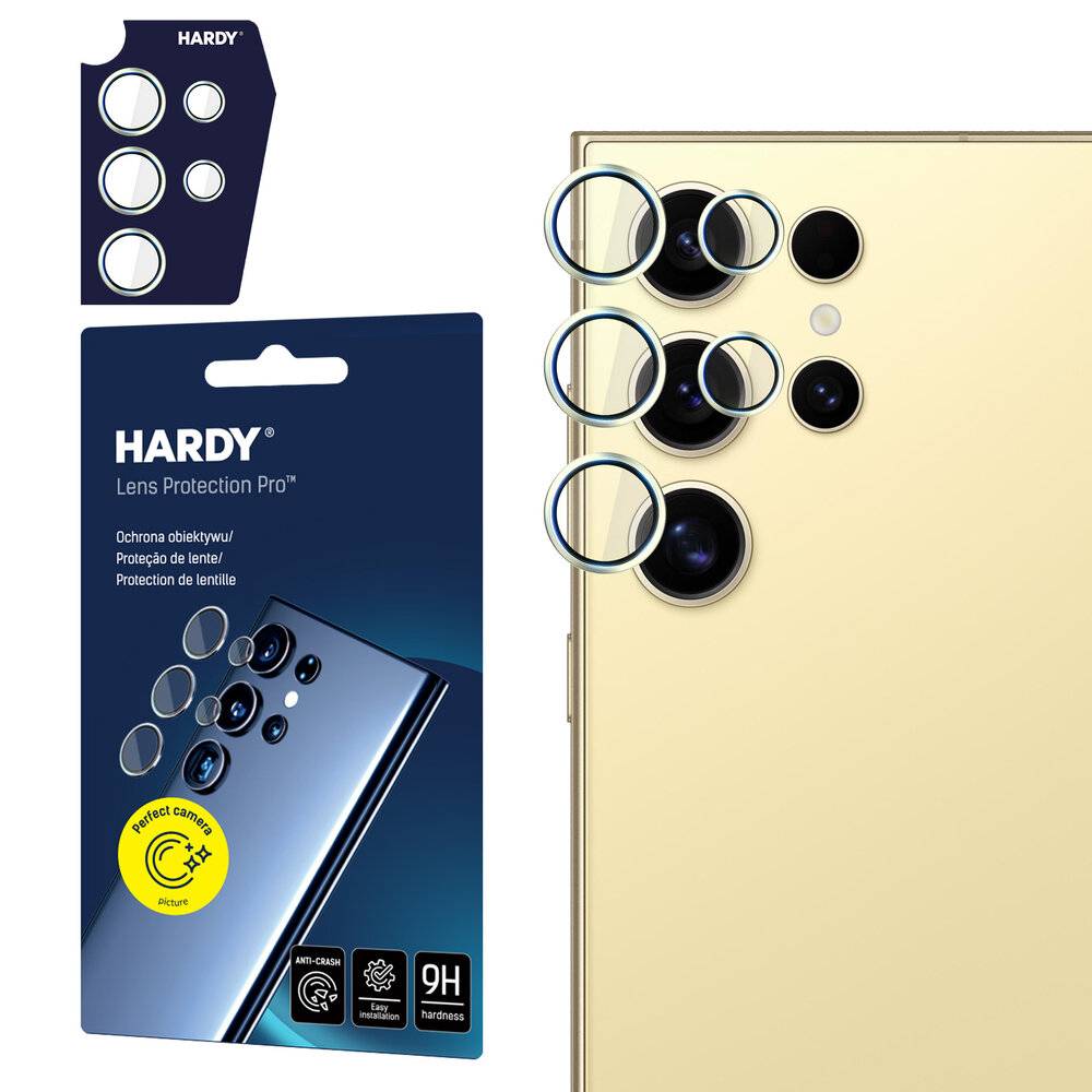 3mk HARDY Lens Protection Pro Samsung Galaxy S24 Ultra - Gelb